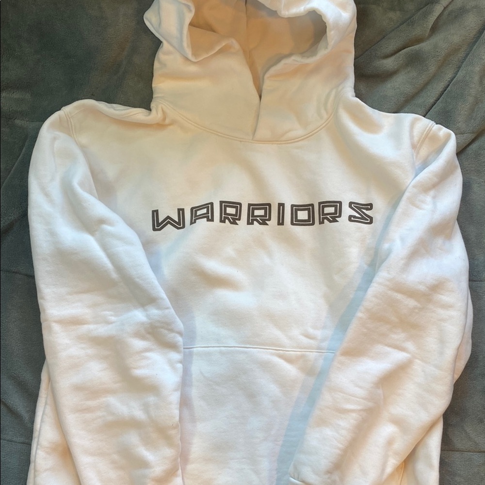 NBA Golden State Warriors White Hoodie Jacket Stephen Curry Graphic